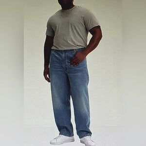 Levi's 505 Relaxed Fit Blue Jeans for Men 54 x 32